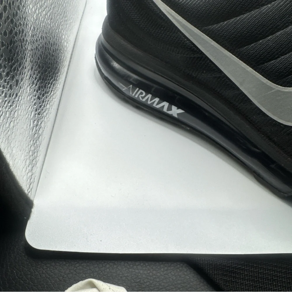Nike Black and‎ White Sneakers with Air Max Cushioning